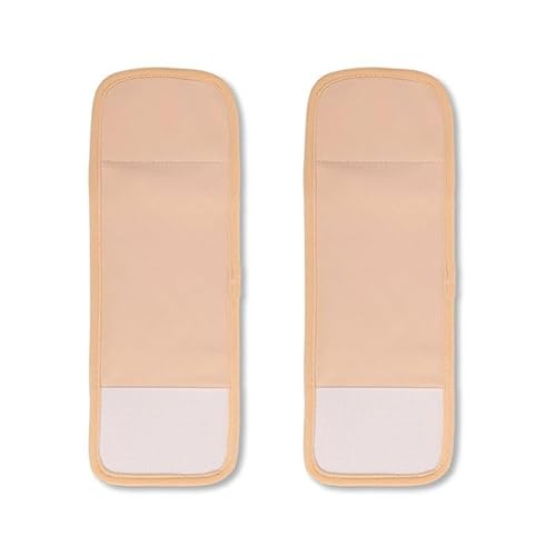 2PC Almohadillas Ajustables De Aceite De Ricino,Unidades De Aceite De Ricino Para Pies,Reutilizables De Aceite De Ricino,Castor Oil Pack,Envoltura De Aceite De Ricino De Algodón Orgánic,Caqui,Kiuiom