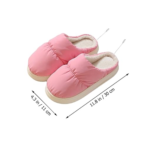 Pantuflas calefaccionadas USB para invierno rosa miniatura 3