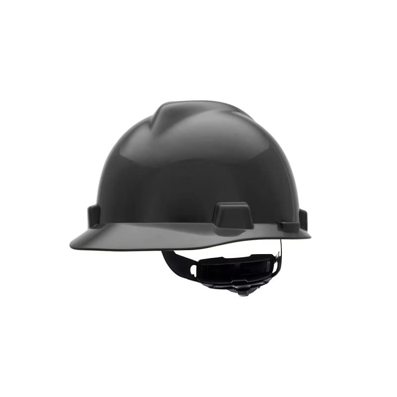 Miniatura 8 de MSA 492559 V-Gard - Casco de seguridad, con suspensión de trinquete Fas-Trac III, carcasa de polietileno, protección anti-impacto superior, correas