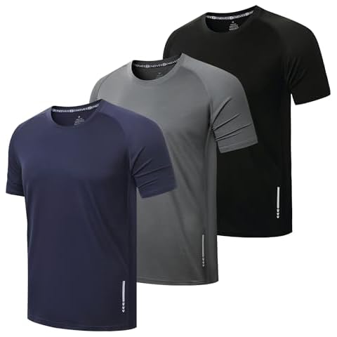 ZENGVEE Quick Dry Men's Gym Shirts Cover