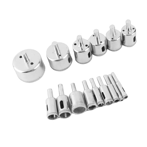 Kit de brocas sierra de corona de diamante 15 piezas miniatura 3