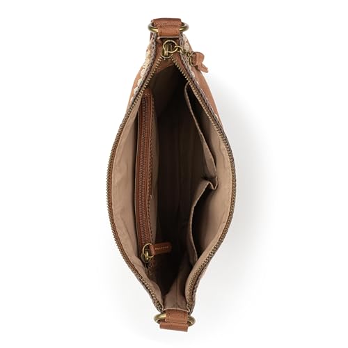 Image of The Sak Lucia Leather Crossbody Purse - Premium Leather Women's Handbag for Everyday & Travel - Cross Body Bag With Zipper