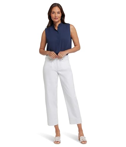 NYDJ Women's Balloon Ankle Jeans in Optic White