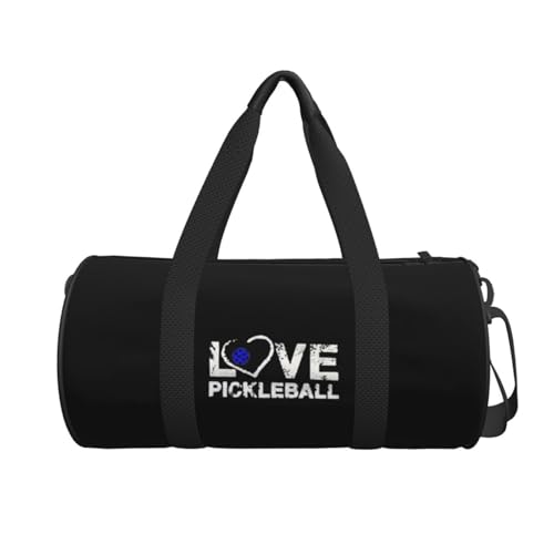 Love Pickleball Convertible Garment Bag with Shoulder Strap, Carry on Garment Duffel Bag for Men Women - Rolling Foldable for Travel Luggage Bags (Black)2
