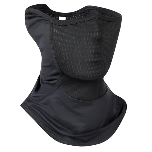 Kiiwah Cache Cou Respirant pour Homme et Femme, Coupe-Vent Moto Écharpe Tour de Cou Anti-UV Multifonction Bandana Élastique pour Sport Pêche Cyclisme...