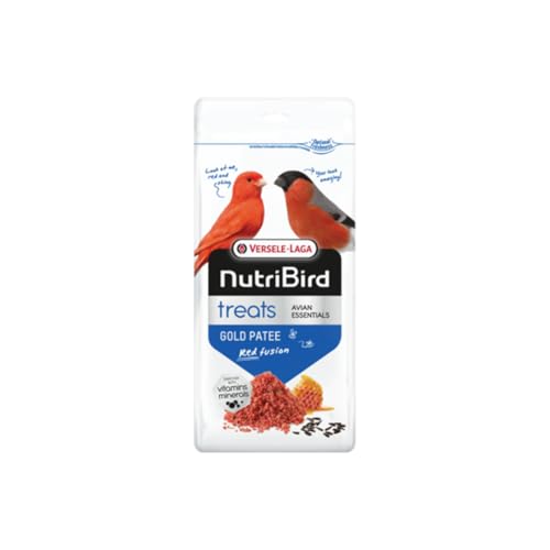 Versele-Laga NutriBird Treats Gold Patee Red Fusion | 250 g | Alimento complementario para periquitos Rojos | Humedecido con 100% Miel Natural | Contiene lisina y metionina Esenciales
