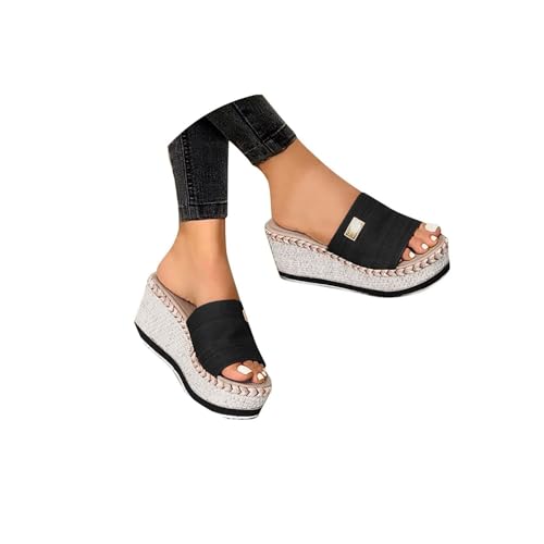 Sandalias Mujer Verano Plataforma Con Cuña Comodas Esparto Chanclas Tacon De Vestir Playa Flexibles Alpargatas Zapatos Elegantes Ortopédicas Moda Antideslizantes Flip Flops Piscina Sandalias Ofertas