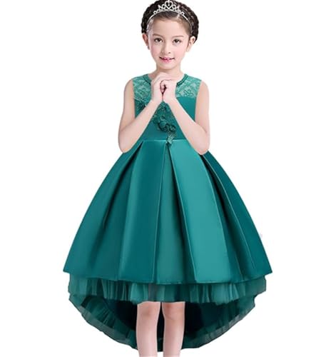 Geeda Princess Girls Dress for Wedding Birthday Party with Train Size 3-14 Years2