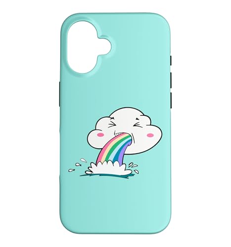 Cute Kawaii Rainbow Puking Cloud Design �X�}�z�P�[�X iPhone 16 �p
