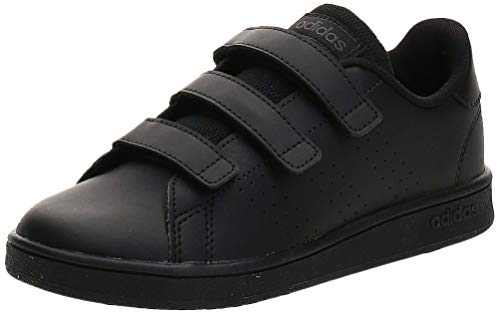 Adidas Advantage C, Zapatillas de Tenis Unisex niño, Multicolor (Negbás/Negbás/Grisei 000), 33 EU