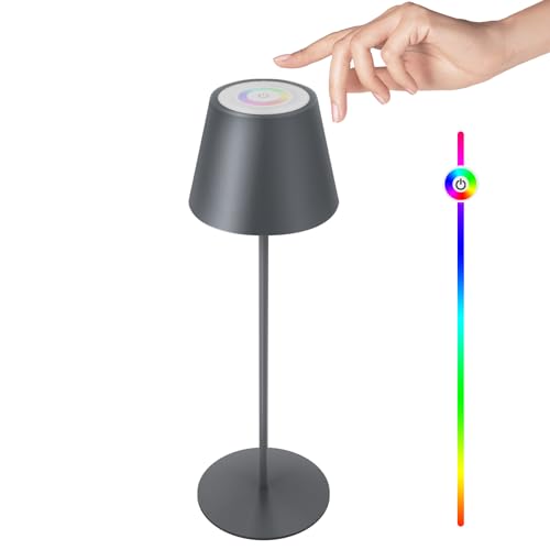 FUYO Tischlampe Kabellos Dimmbare Touch Control Led Tischleuchte mit...