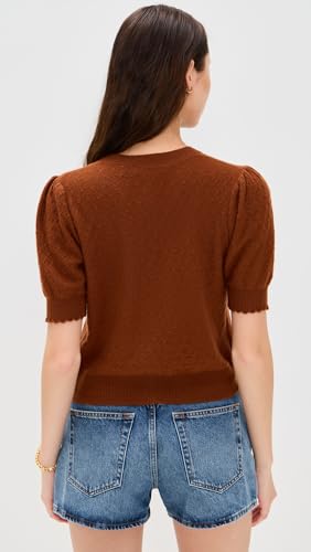 FRAME Women's The Cashmere Pointelle Cardi3