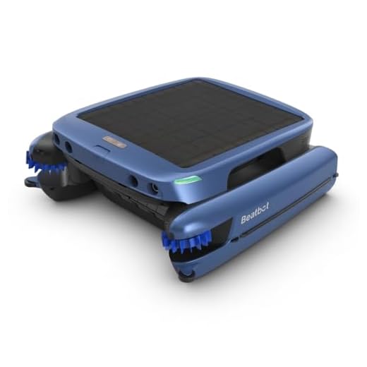 (2025 Upgrade) Beatbot iSkim Ultra 24/7 Cleaning Solar Powered Pool Skimmer with Water Clarification System & APP Control, Voice Broadcast, Dual Charging Options, Edge & Corner Cleaning, Blue