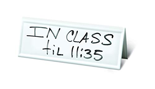 Reusable Name Tent Cards | White, Dry-Erase Name Tent, Great For The Classroom Or Workplace, 8.75" X 3" (10 Pack) | Wipe Clean Every Time #TOP6