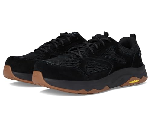 SKECHERS Men's Speed-Flex Trekker-Teron Comp Toe Sneaker, Black, 8