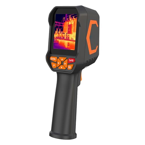 Yunseity Cámara Infrarroja Manual, Resolución Super IR 300x225 con WiFi, 8GB Almacenamiento, 6 Puntos de Temperatura Simultáneos, -20C a 550C, IP54, Pantalla de 2.8 pulgadas, USB Tipo C