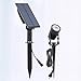BCOATH Solar Lawn Lamp LED Lighting Tool 3000k Warm Light Waterproof Landscape Ground Plug Light for Outdoor Garden Décor