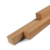 Imballaggi Point - Versandrollen quadratisch - 86 x 8 x 7,5 cm - Ø 7,5 cm - langlebig, sicher und ohne Kappe für Poster, technische Zeichnungen, Bilder, gerollte Dokumente - Set mit 100 Stück