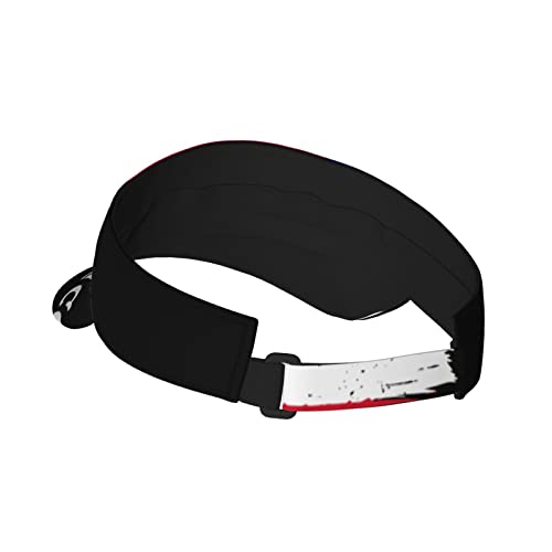 Image of Cute Funny Flag Hat Women Men Adjustable Flag Sport Sun Visor Hat Summer Fashion Sun Cap Beach Flag Hat
