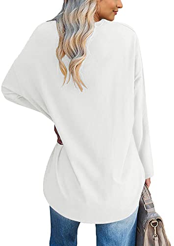 Fazortev Womens Oversized Long Sleeve Queen Of Hearts Graphic T Shirts V Neck Casual Loose Fit Tees Tunic Tops2