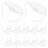 Kichvoe Clear Mouths Masks: 20pcs Anti Fog See Through Transparent Plastic Masks Spit Reusable Nose Mouth Cover for Restaurants, Nail Salons, Beauty salons, Barber Shops