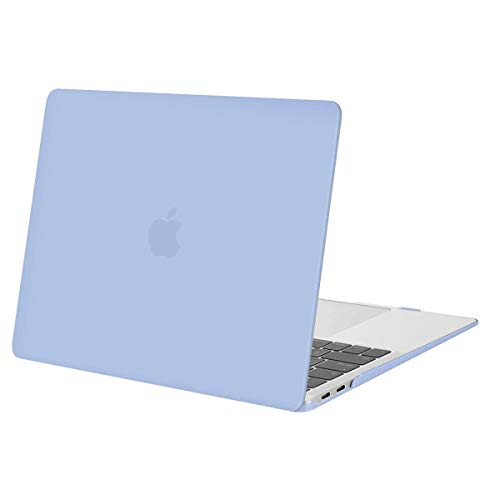 MOSISO MacBook Air 13 inch Case 2020 2019 2018 Release A2179 A1932, Plastic Hard Shell Case Cover Only Compatible with MacBook Air 13 inch with Retina Display, Serenity Blue