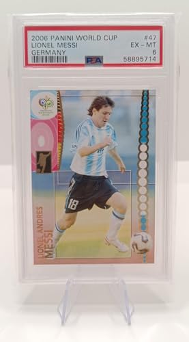 Tarjeta Card de Lionel Messi Argentina Panini Mundial Alemania 2006#47 PSA EX - MT 6
