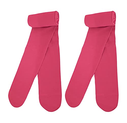 Country Kids Girls' Signature Microfiber 3D Opaque Tights 2 Pair Pack