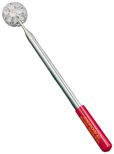 InZone Kwik-Stik XXL Telescoping Disc Golf Retriever with Glow Suck-It Long-Reach Glow-in-The-Dark Suction Retriever for Water Trees Bushes and All The Stupid Places Discs End Up