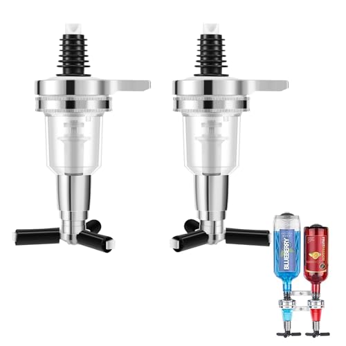 LEWITORS 2 StüCke 45Ml/ 1.5Oz Liquor Dispenser Bar Spirituosen Butler...