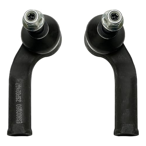 Image of Detroit Axle - Front Lower Control Arms w /Ball Joints + Outer Tie Rods Replacement for Volvo C30 C70 V50 S40 0.71 inch (18mm) Ball Joint Stud