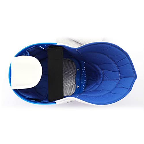 Fencing Helmet Child Fencing Foil Mask Wear-Resistant Children's Training Fencing Plastic Protective Gear, Breathable Design, Red, Blue #TOP1