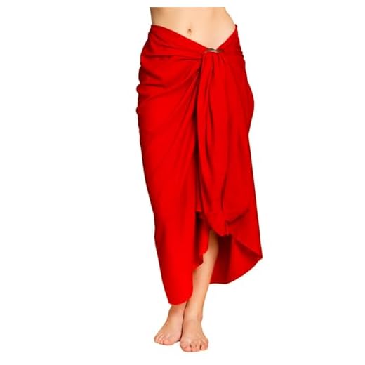PANASIAM Sarong Uni red in XL (250cm)