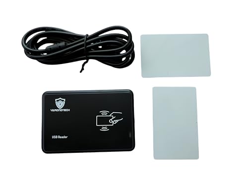 YARONGTECH Lector de tarjetas de identificación USB RFID EM4100 de 125 Khz Plug and Play con cable USB (8D)