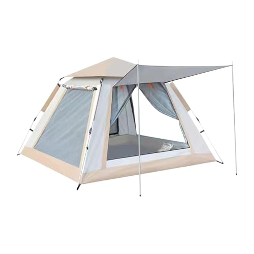 Zxpjkyu Automatic Camping Tent, Rainproof, Breathable, Practical Travel Tent, Quick to Set Up, for Fishing, Beach Trips, Climbing, Gray 240x240x155cm