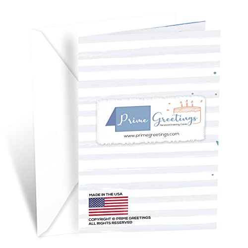 Prime Greetings Birthday Card For Nephew, Made In America, Eco-Friendly, Thick Card Stock With Premium Envelope 5In X 7.75In, Packaged In Protective Mailer #TOP3