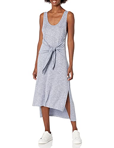La Blanca Womens Tie Waist Midi Dress Swimwear Cover Up, Indigo/Beach Cozy, Small US