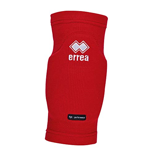 Errea Tokyo - Ginocchiere unisex con imbottitura high-tech, 2 pezzi, taglia L, colore rosso