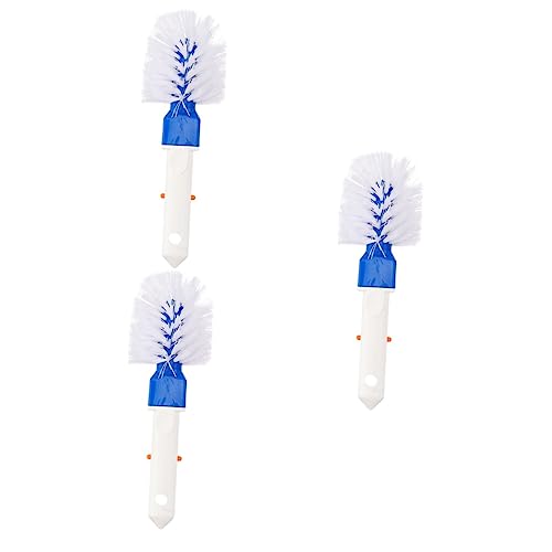 YARNOW 3 Piezas Cepillo de Limpieza de Piscina Caliente bañera SPA Neto Nadar Limpieza Piscina Accesorios Piscina Cepillo para Piscina Cepillo para Limpiar rincones de Piscina Nylon Blue
