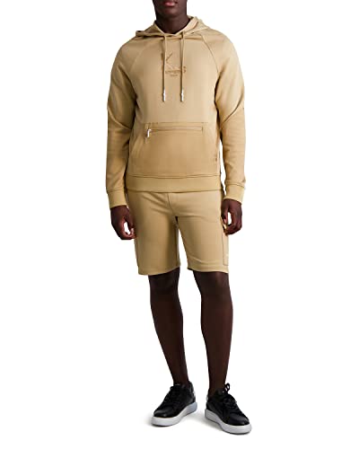 Karl Lagerfeld Paris Men's Solid Logo Stretchy Hoodie2