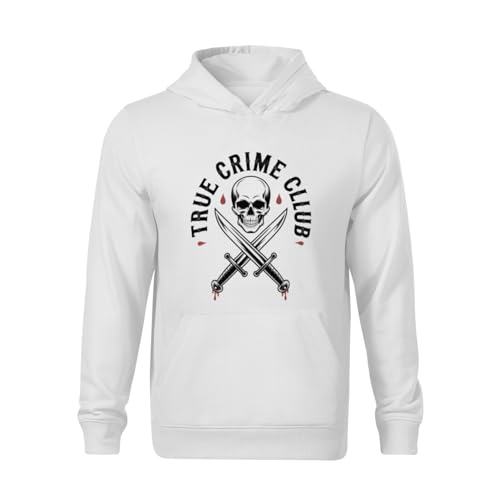 Kids Vintage True Crime Club Boys Girls Lightweight Kangaroo Pocket Fleece Hoodies2