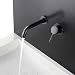 Produktbild Kelelife Einhandmischer Wasserhahn Wand Waschtischarmaturen für Bad, Öl eingerieben Bronze (Schwarz)