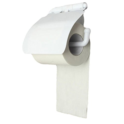 Ounona Rouleau de papier toilette support mural Ventouse de salle de bain à mouchoirs Blanc Cover