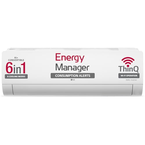 Image of LG 1.5 Ton 5 Star DUAL Inverter Wi-Fi Split AC (Copper, AI+ Convertible 6-in-1 Cooling, 4 Way Swing, HD Filter with Anti-Virus Protection, TS-Q19PWZE, White)