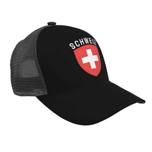 Coat of Arms of Switzerland Unisex Mesh Baseball Caps - Classic Adjustable Hat