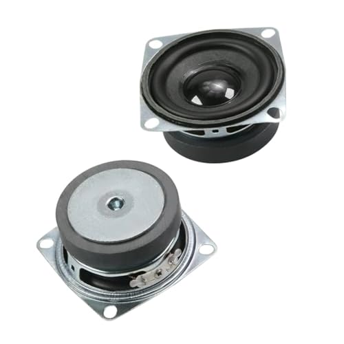 Image of ND TECH 2 inch Square 4 Ohm 3 Watt Black Full Range Speaker, Woofer for DIY Projects and Kits (Pack of 2)