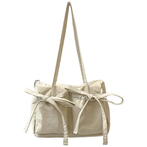 Sac de courses style coréen cabas nylon femme à nœuds souple