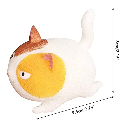 BTSEURY Angry Cute Cat Shaped Ball Toy, Relief Stress Squeezed Toys, Kitten Toy Squeeze Ball, Gift for Kids and Adults - Image 3