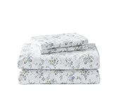 Laura Ashley Home - Flannel Collection - Sheet Set - 100% Cotton, Ultra-Soft Brushed Flannel,...