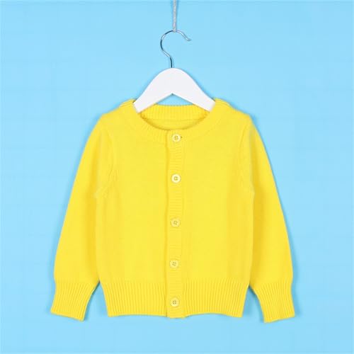 Girls Long Sleeve Cardigan Casual Open Front Long Sleeve Knit Sweater with Pockets for Kids 1~12 Years4